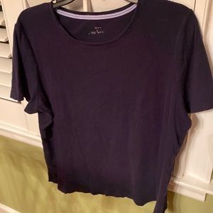 Women’s 1X size navy blue Talbots t-shirt